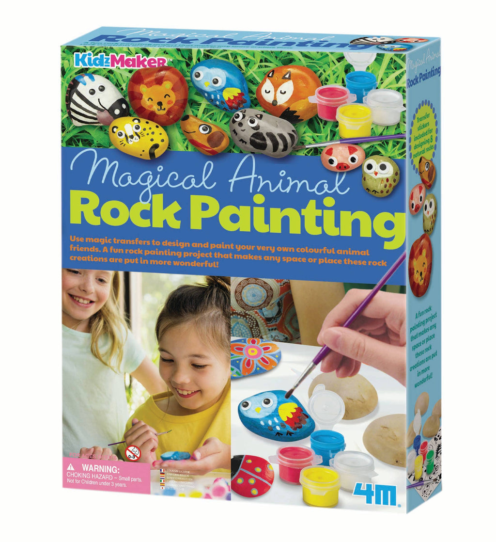 Toysmith 4M Magical Animal Rock Painting Craft Kit