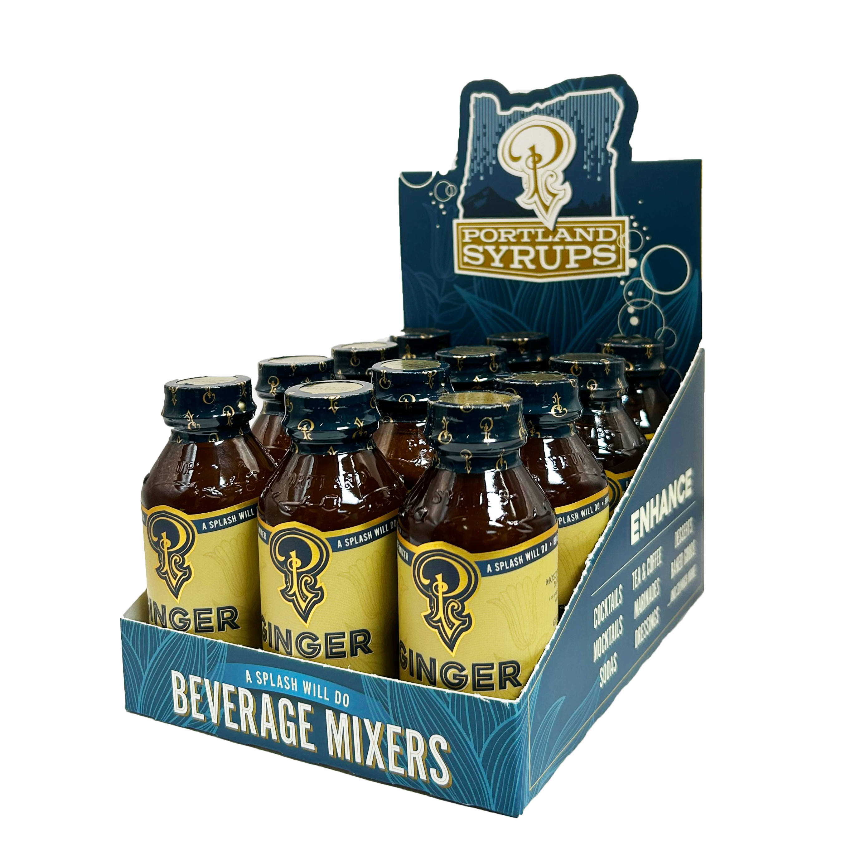 Portland Syrups Bold Ginger Cocktail & Soda Syrup — 3.4oz Bottle
