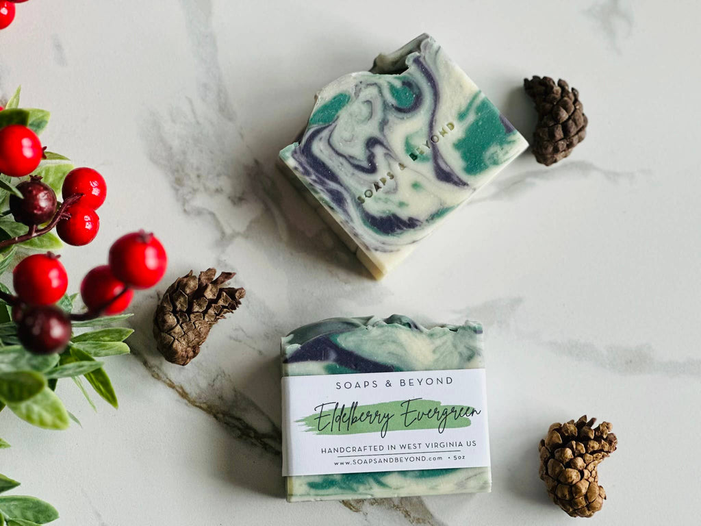 Soaps & Beyond Elderberry Evergreen Soap Bar