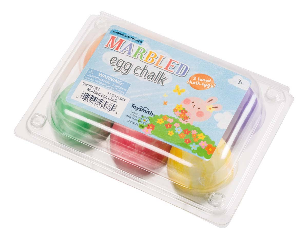 Toysmith Marbled Egg Sidewalk Chalk (6-Piece)