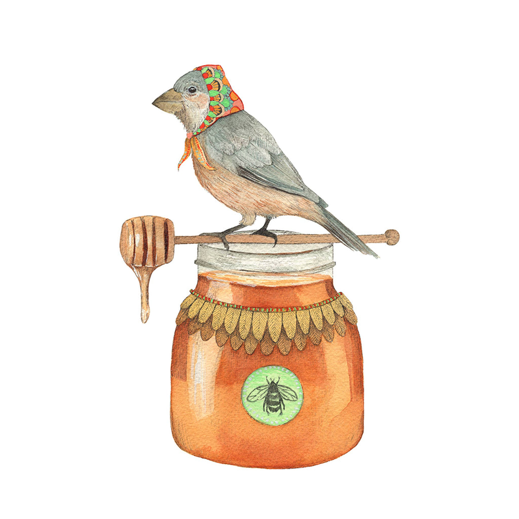 Polanshek of the Hills 8×10 Art Print — Woodland Kitchen: Jozefa the Honey Bird