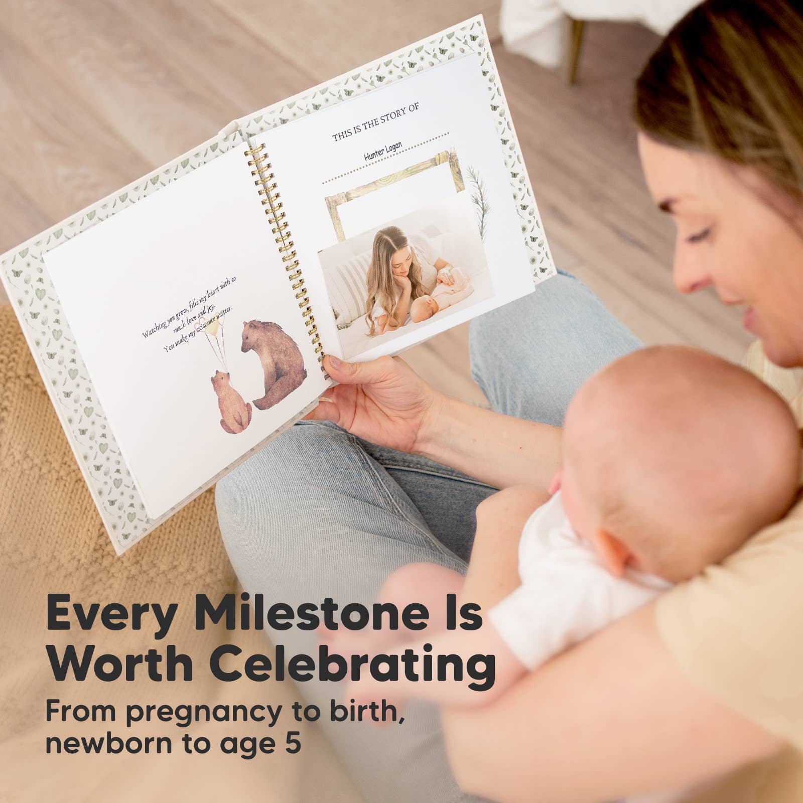 KeaBabies Wonderland Baby Memory Book — First Years Keepsake Journal