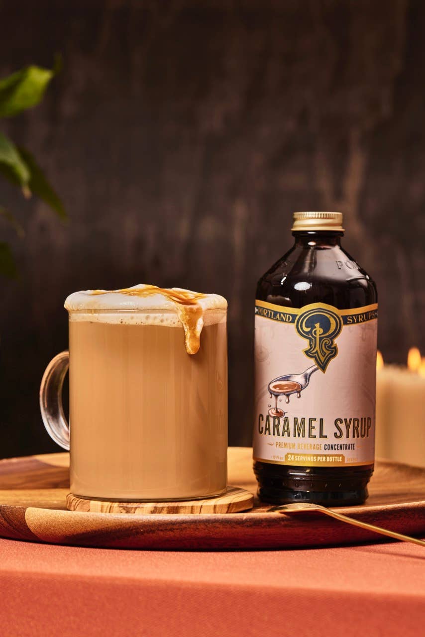 Portland Syrups Coffeehouse Syrup Gift Set — Vanilla, Hazelnut & Caramel