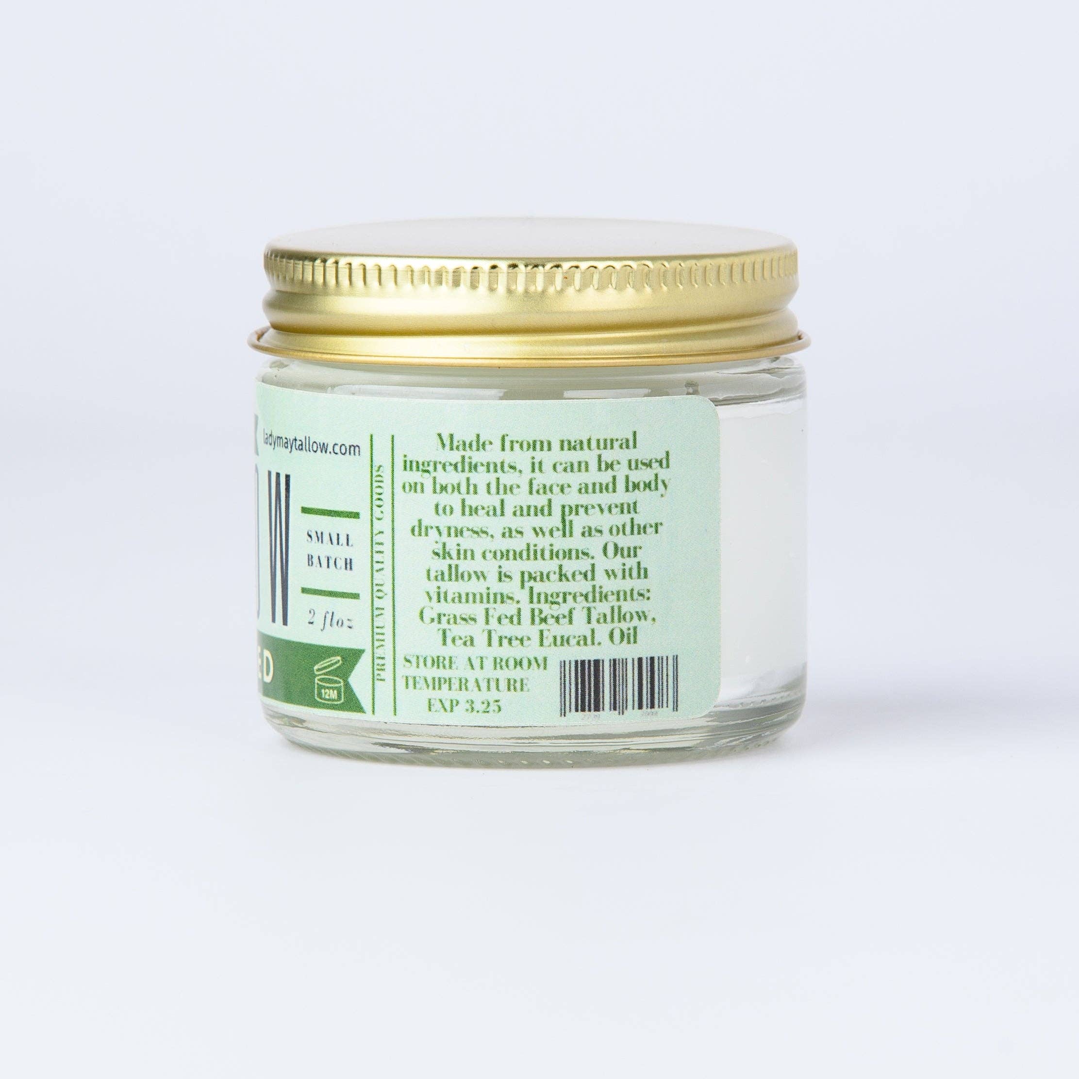 Lady May Tallow Eucalyptus Tea Tree Whipped Tallow, 2oz