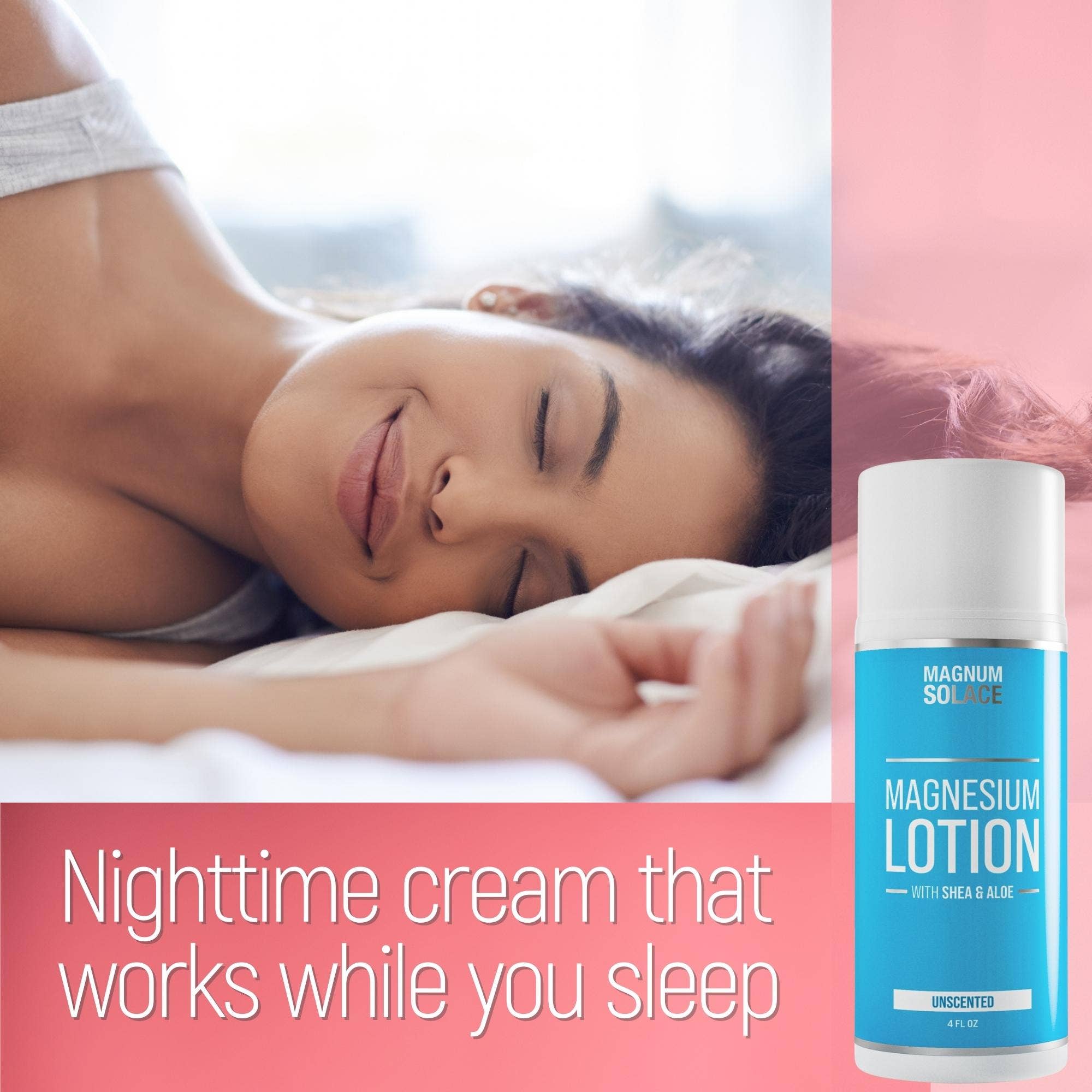 Magnum Solace Magnesium Lotion for Restless Legs & Muscle Relief