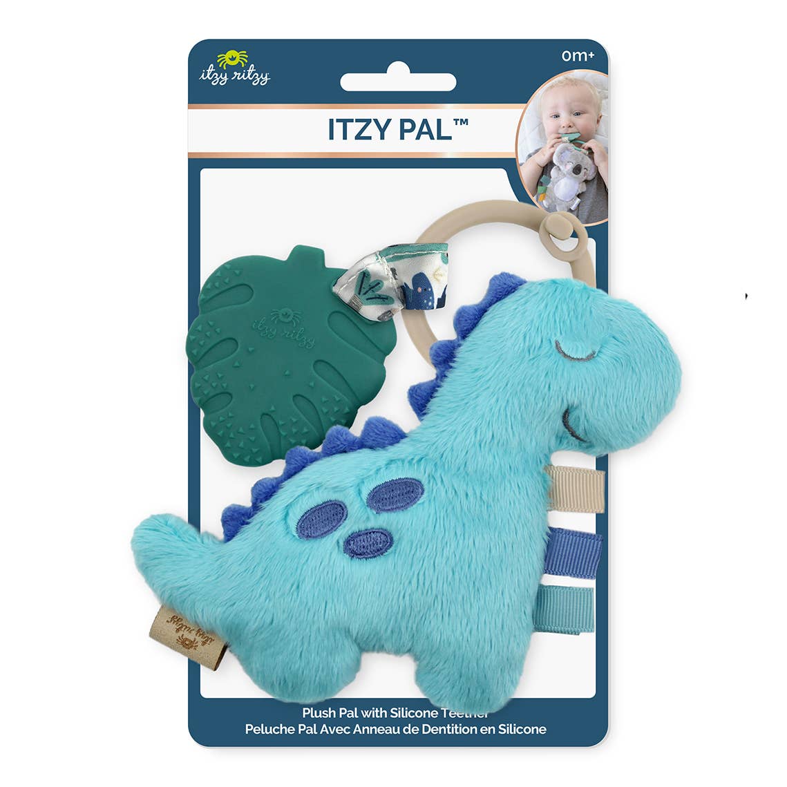 Itzy Ritzy Plush Pal Teether - Dino, Mushroom, Rainbow