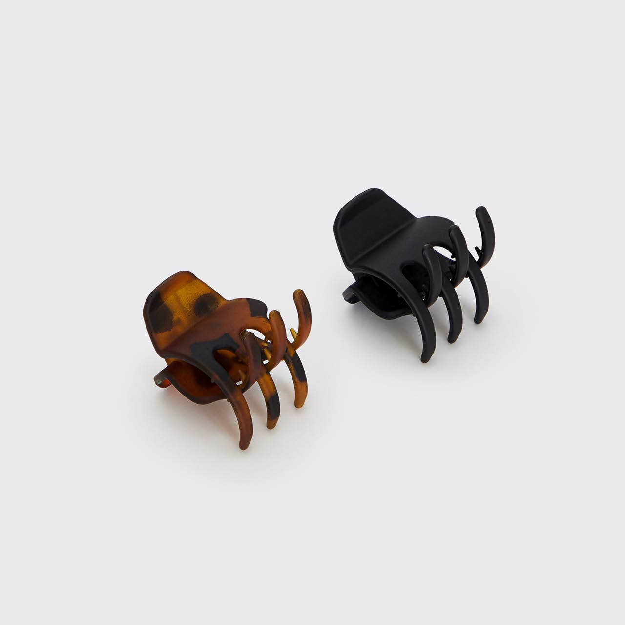 Kitsch Eco-Friendly Medium Claw Clips 2pc Set — Black & Tortoise