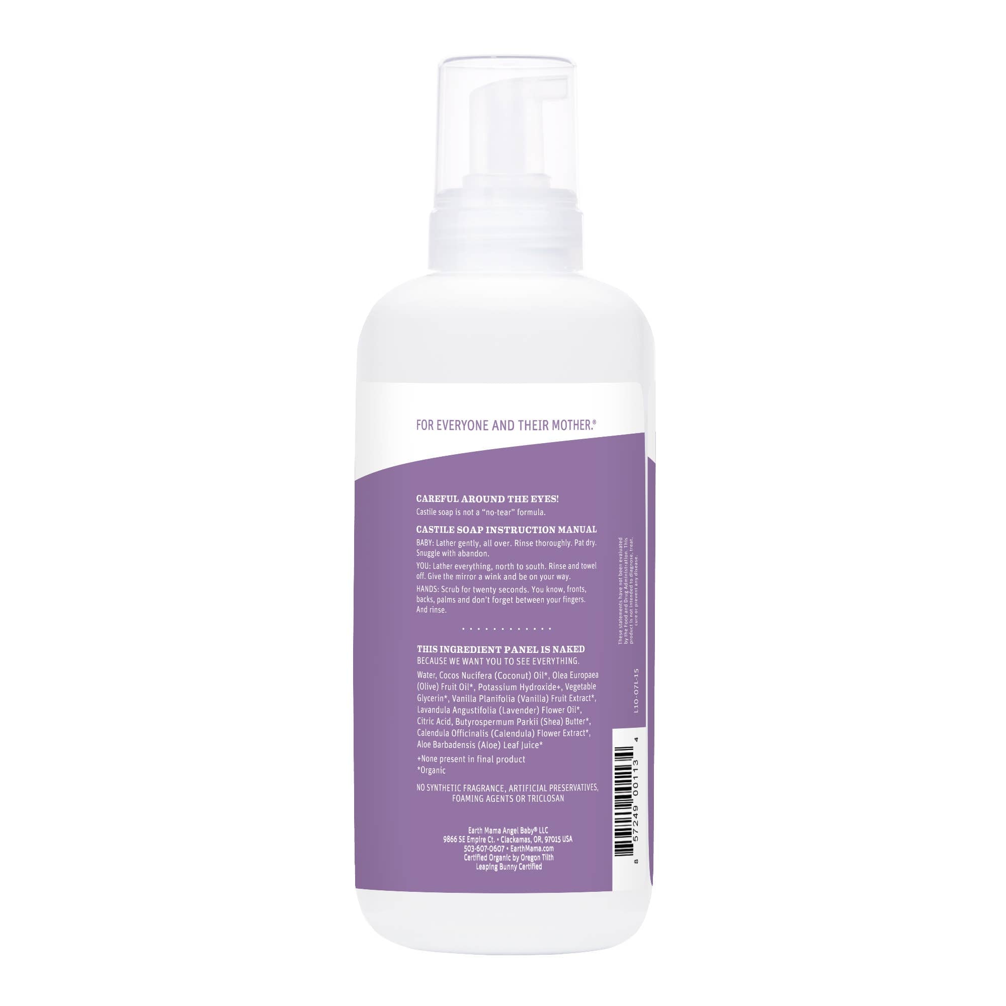 Earth Mama Calming Lavender Castile Baby Wash