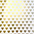 Jillson & Roberts Golden Hearts Wrapping Paper — Roll