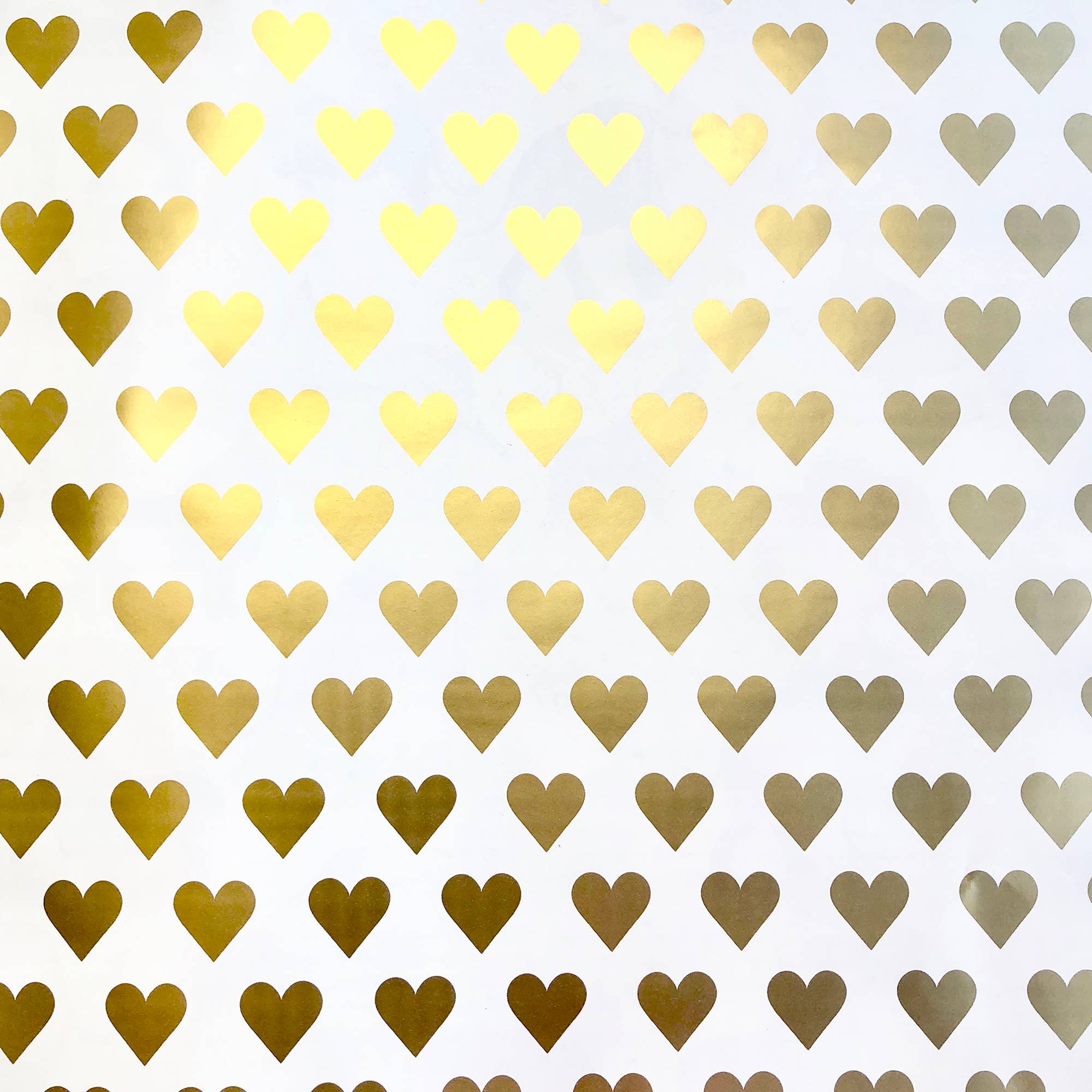 Jillson & Roberts Golden Hearts Wrapping Paper — Roll