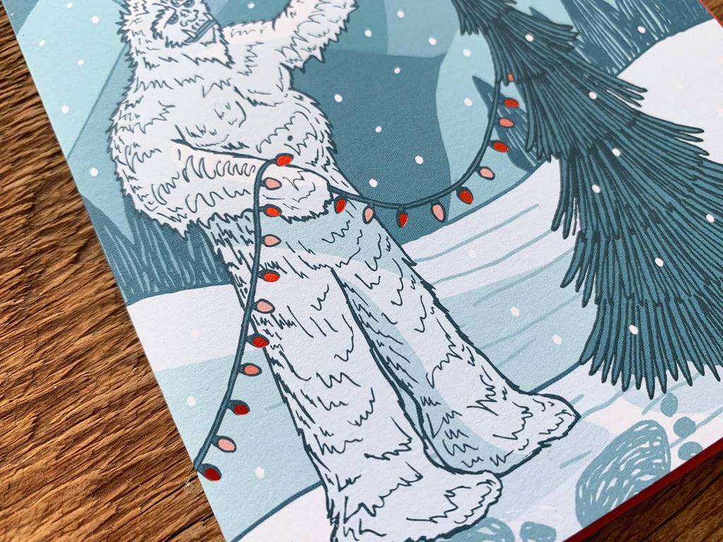 Noteworthy Paper & Press Is It Christmas Yeti Greeting Card