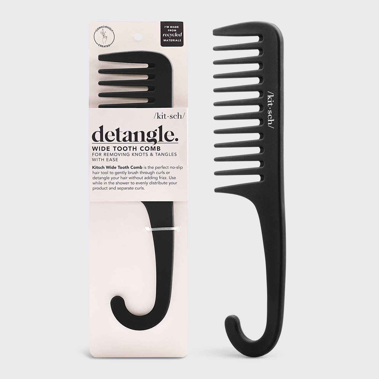 Kitsch Wide Tooth Comb — Recycled Plastic