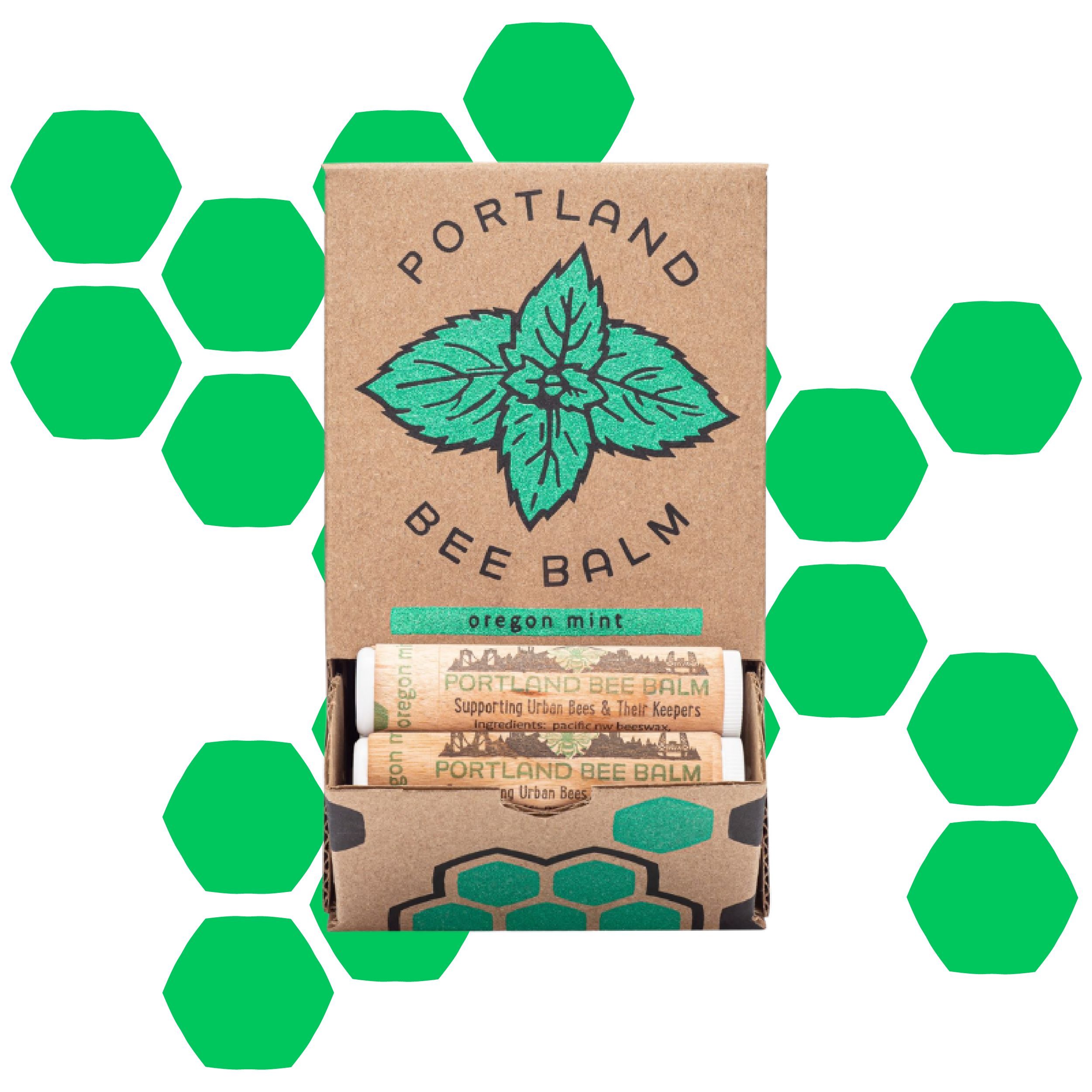 Portland Bee Balm Oregon Mint Beeswax Lip Balm