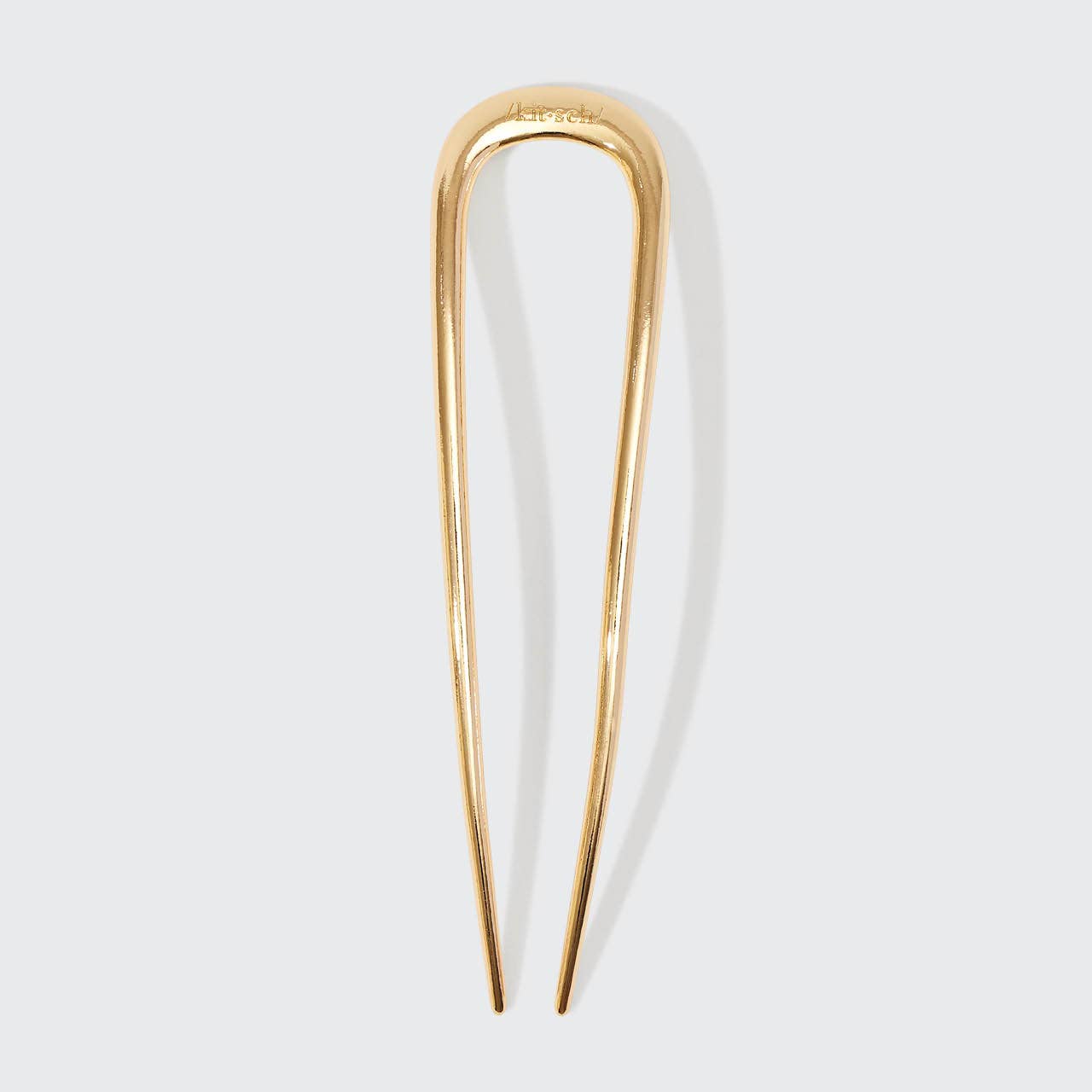 Kitsch Metal French Hair Pin — Gold
