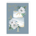 Notes & Queries Wedding Card — Cake