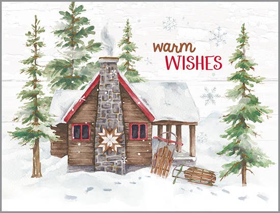 Gina B Christmas Card Set — Cozy Cabin