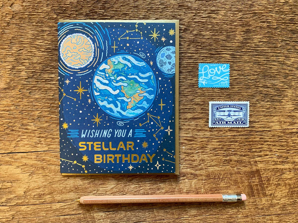 Noteworthy Paper & Press Stellar Birthday Greeting Card