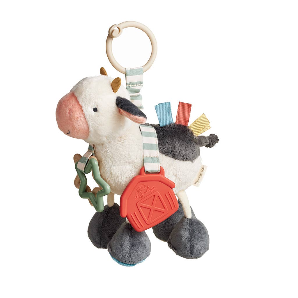 Itzy Ritzy Cow Link and Love Activity Plush
