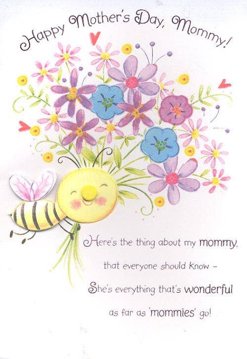 Mother’s Day Bee Greeting Card
