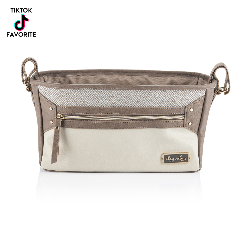 Itzy Ritzy Vanilla Latte Travel Stroller Caddy
