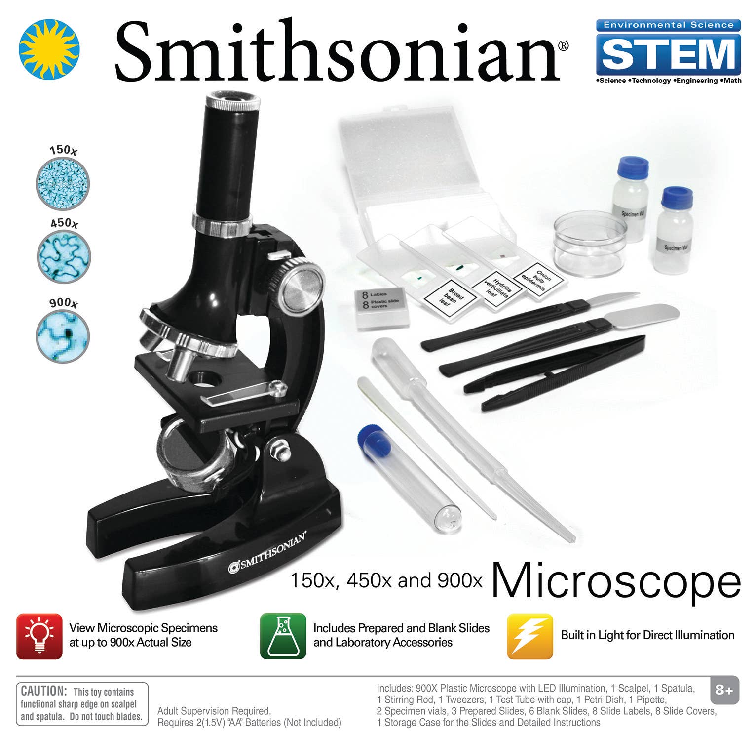 Toysmith Smithsonian Microscope Kit