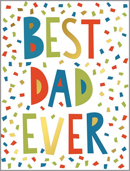 Gina B Father's Day Card — Dad Confetti