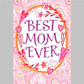 Best Mom Ever Floral Greeting Card