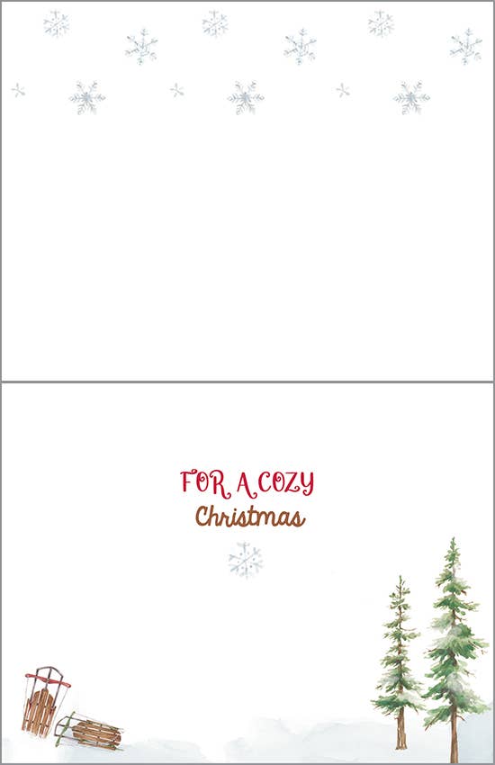 Gina B Christmas Card Set — Cozy Cabin