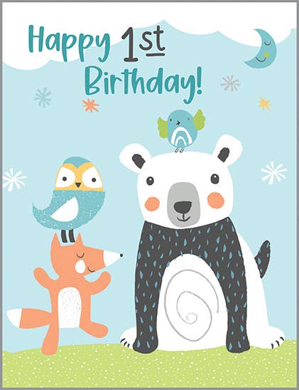 Gina B Birthday Card — Kids' 1st Birthday