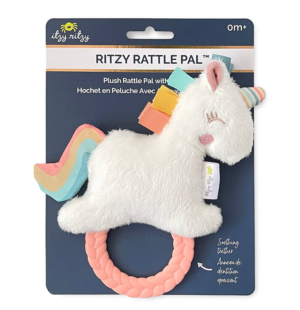 Itzy Ritzy Plush Rattle Pal with Teether
