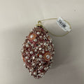 Beaded Pearl Glass Ornament