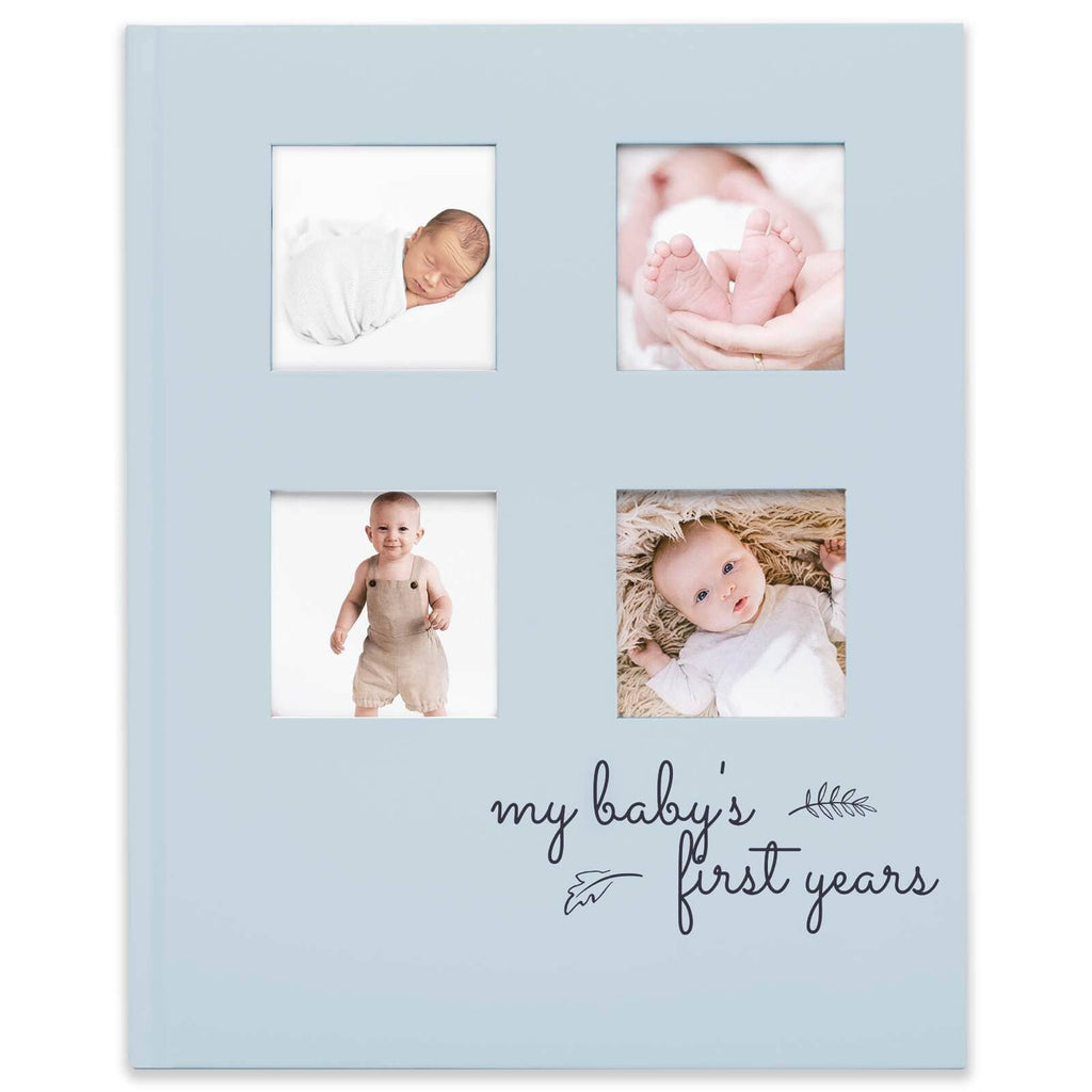 KeaBabies Sketch Baby Memory Book — Sky Blue
