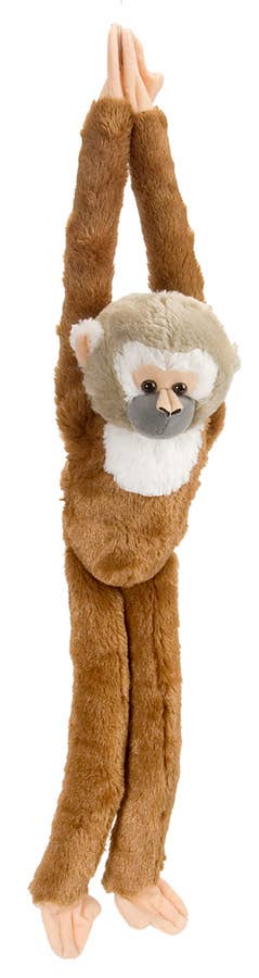 Wild Republic Hanging Squirrel Monkey Plush — 20 Inch