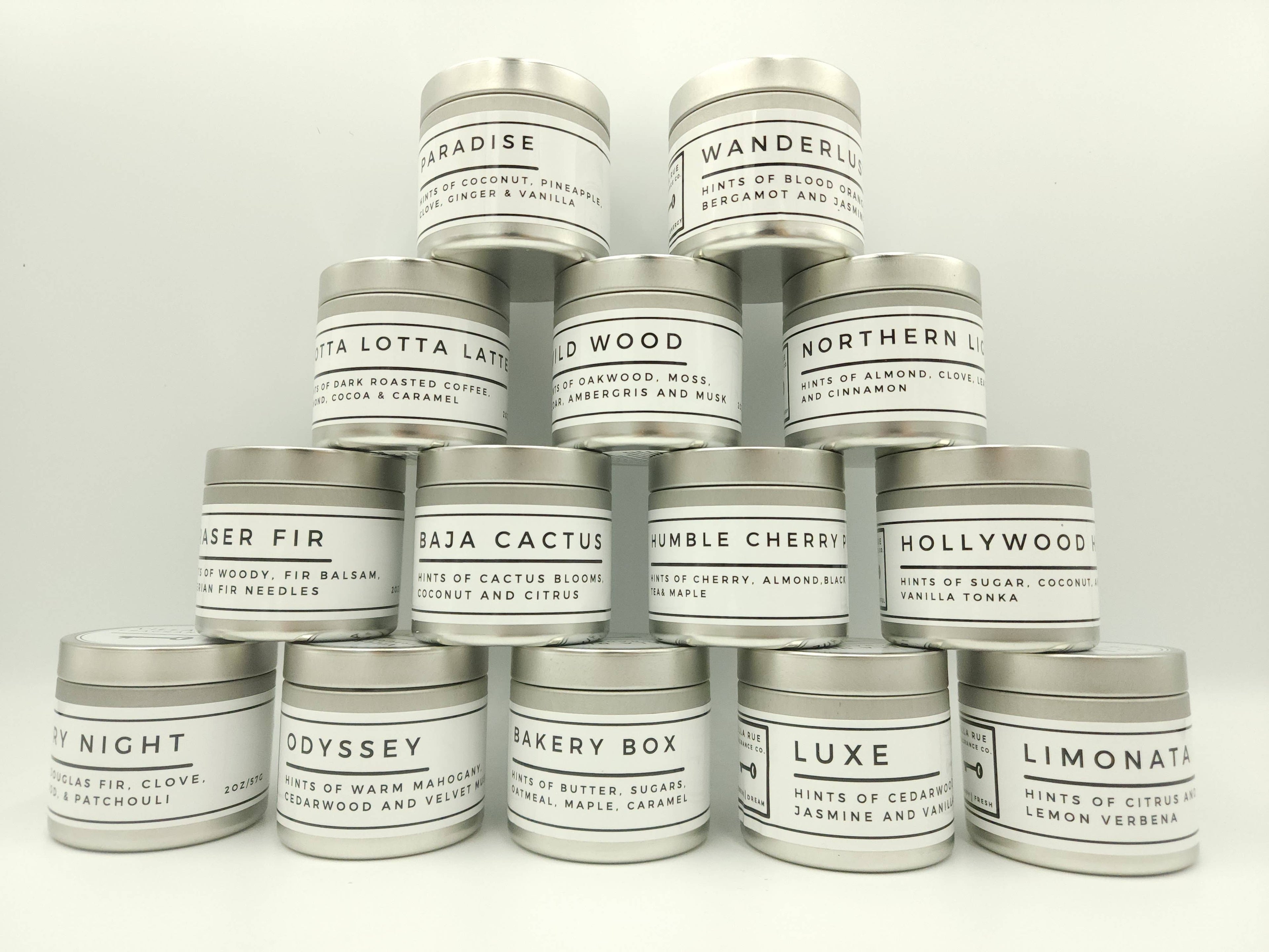 Villa Rue salt sea soy candle — 2oz Tin