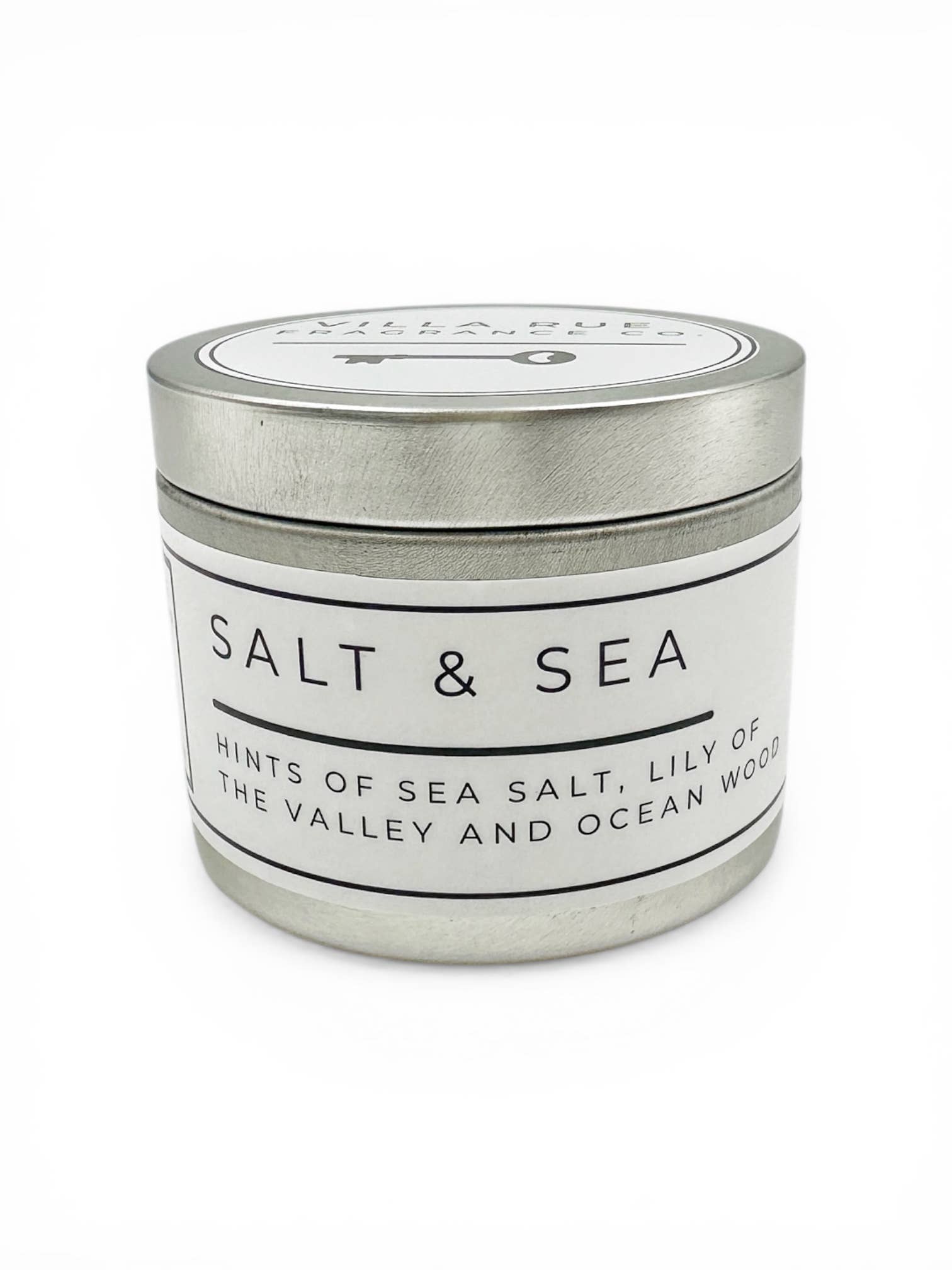 Villa Rue salt sea soy candle — 4oz Tin