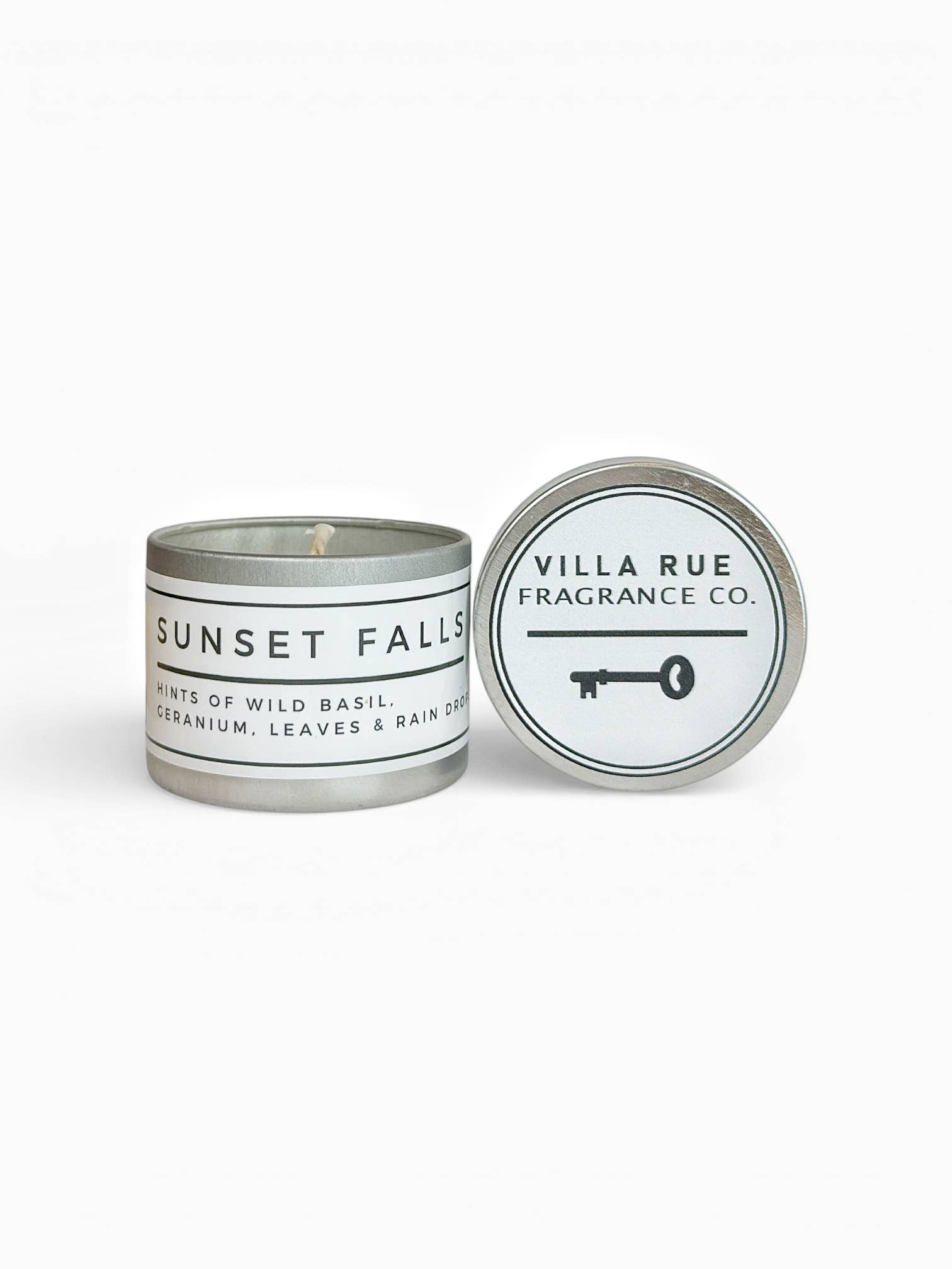 Villa Rue sunset falls soy candle — 2oz Tin