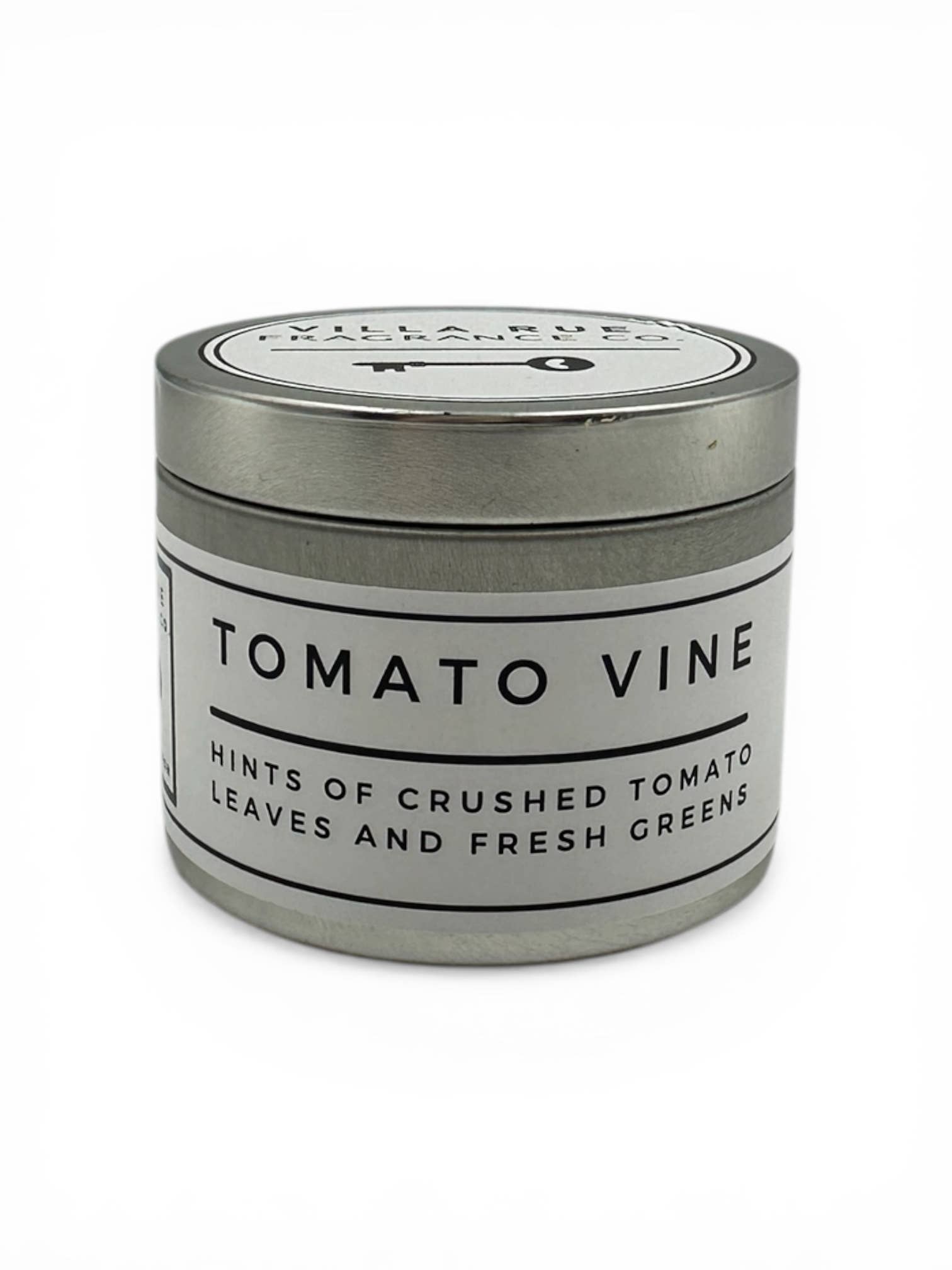 Villa Rue tomato vine soy candle — 4oz Tin