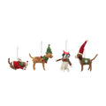 Festive Wool Felt Dog Ornament