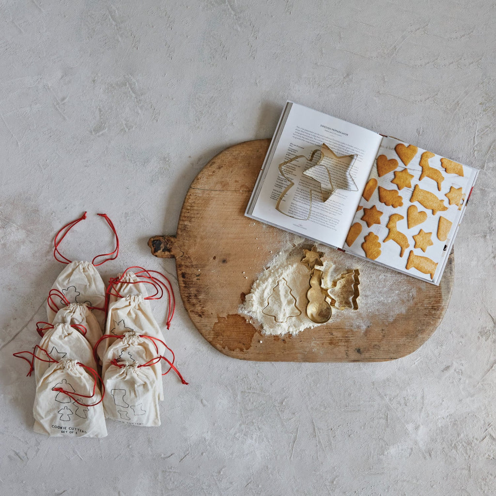 Gold Stainless Steel Cookie Cutter Set