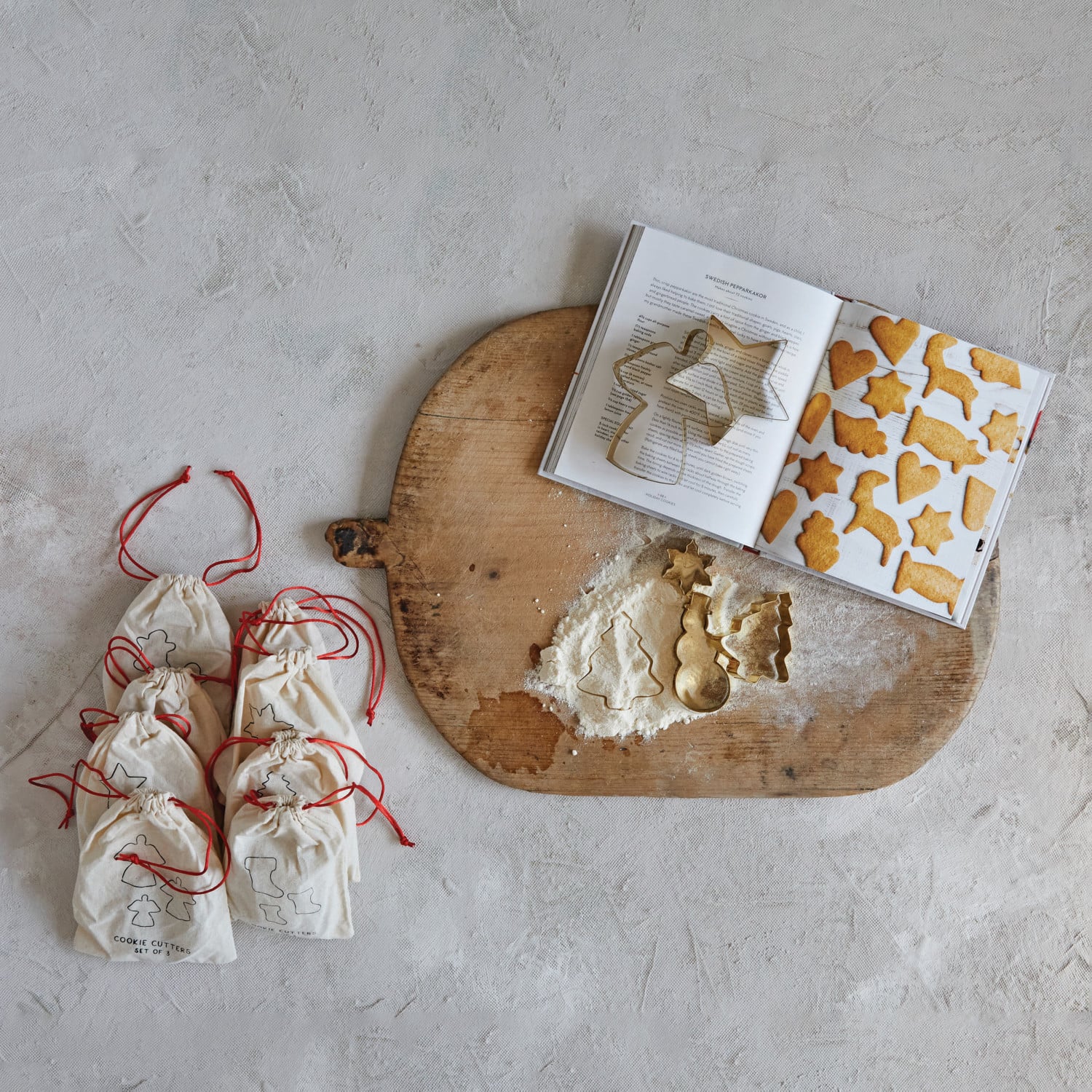 Gold Stainless Steel Cookie Cutter Set