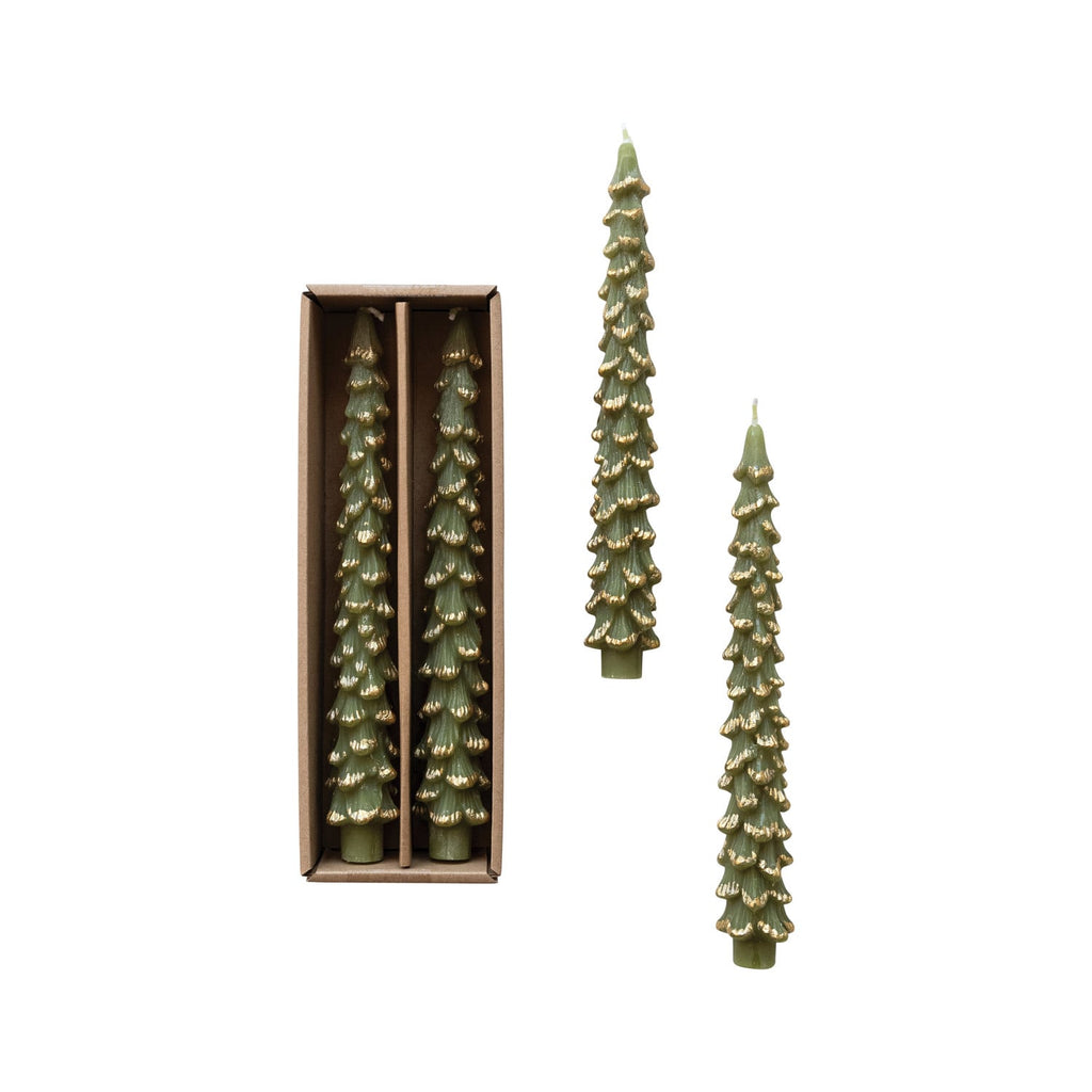 Cedar Tree Taper Candles, Unscented