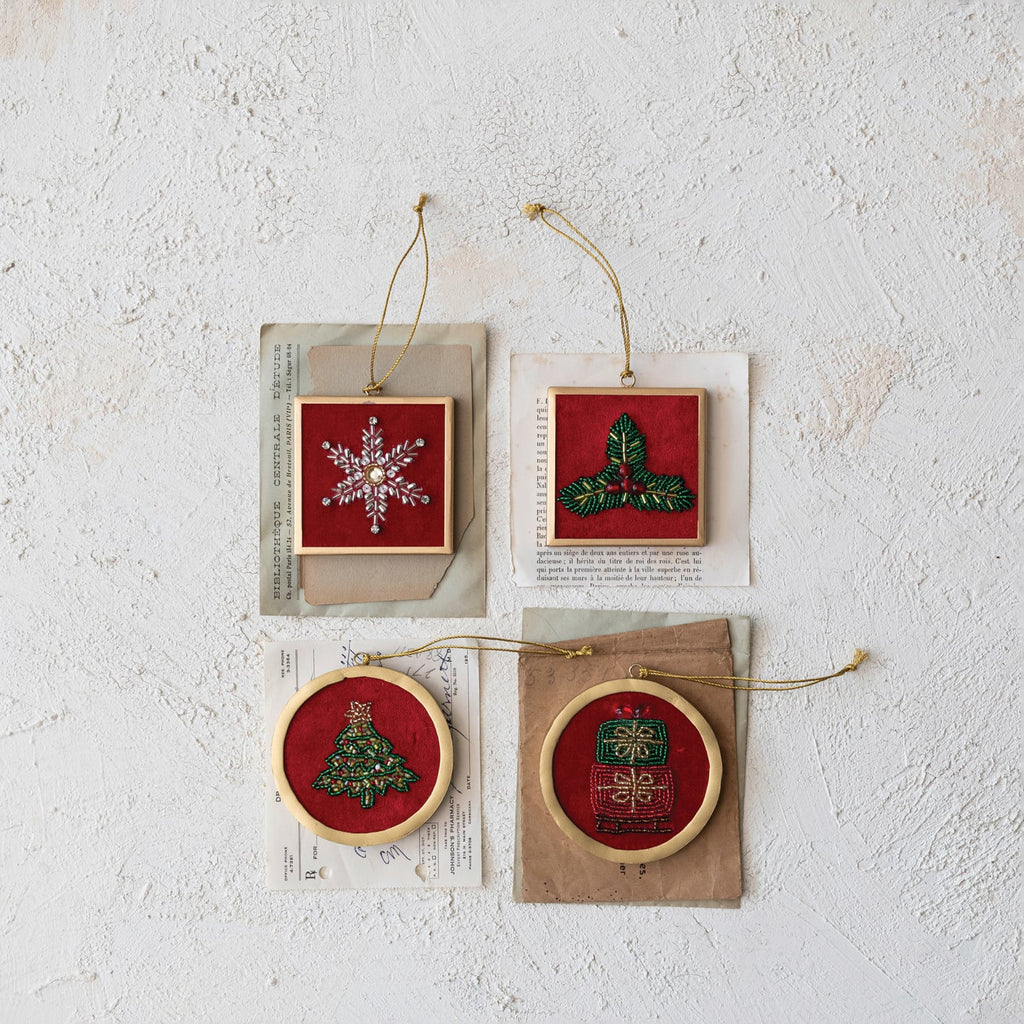 Metal Framed Holiday Ornament