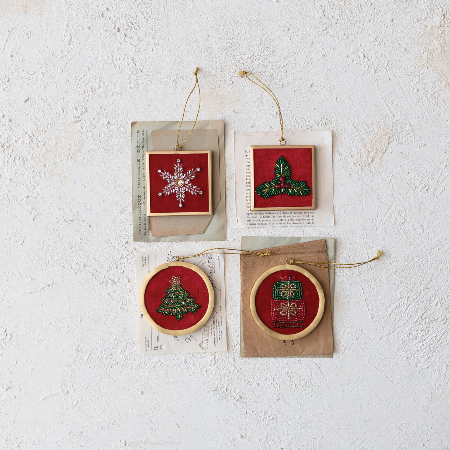 Metal Framed Holiday Ornament