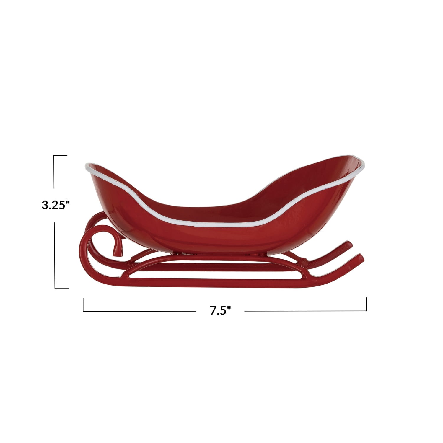 Ceramic Sleigh Soap Dish