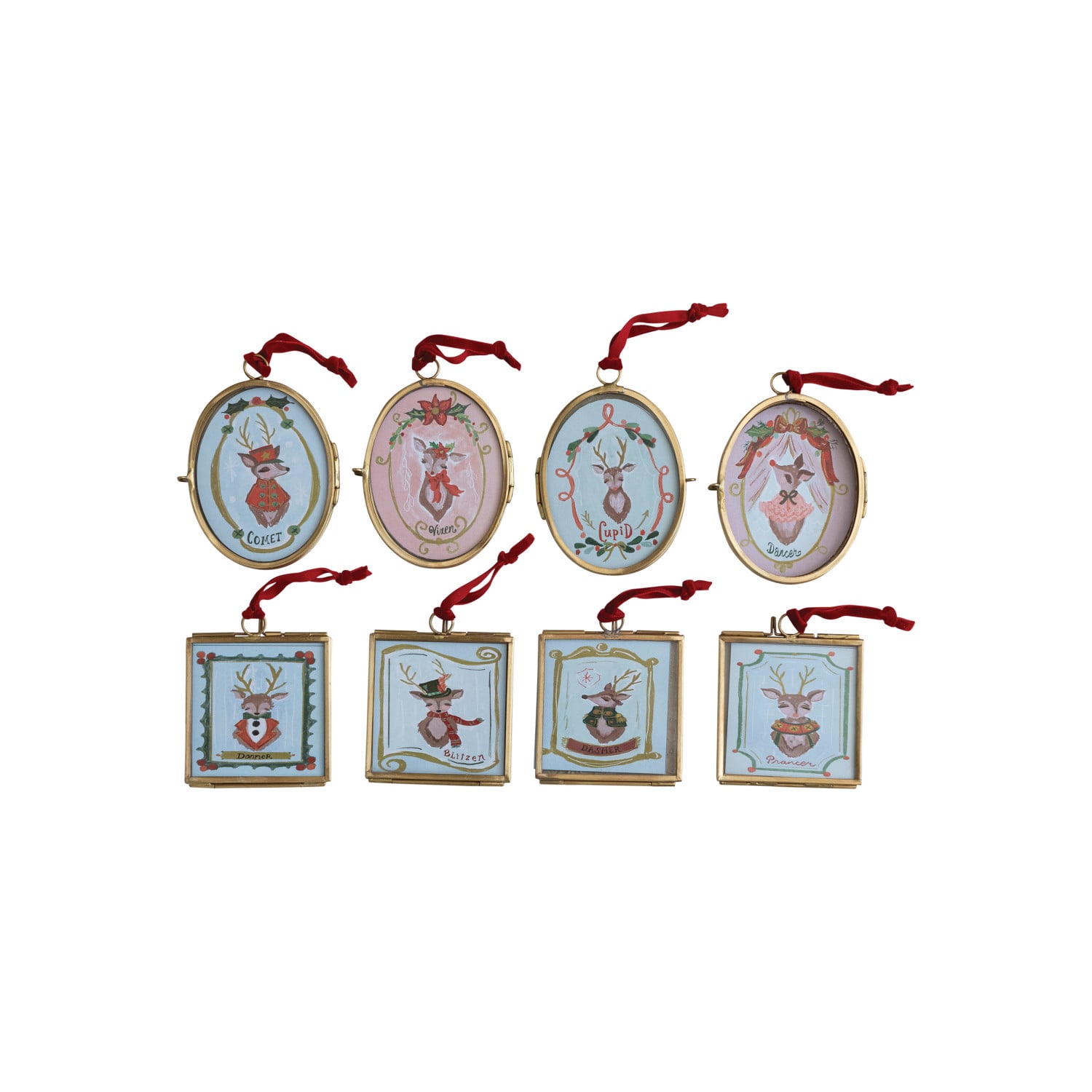 Framed Woodland Reindeer Ornament