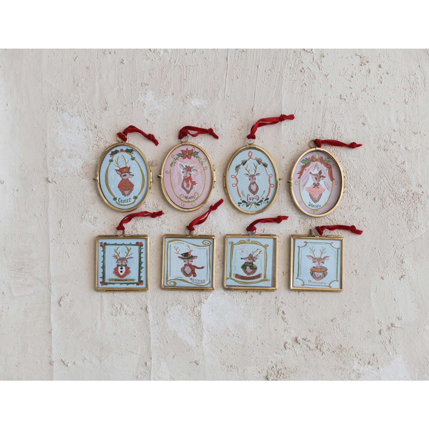 Framed Woodland Reindeer Ornament