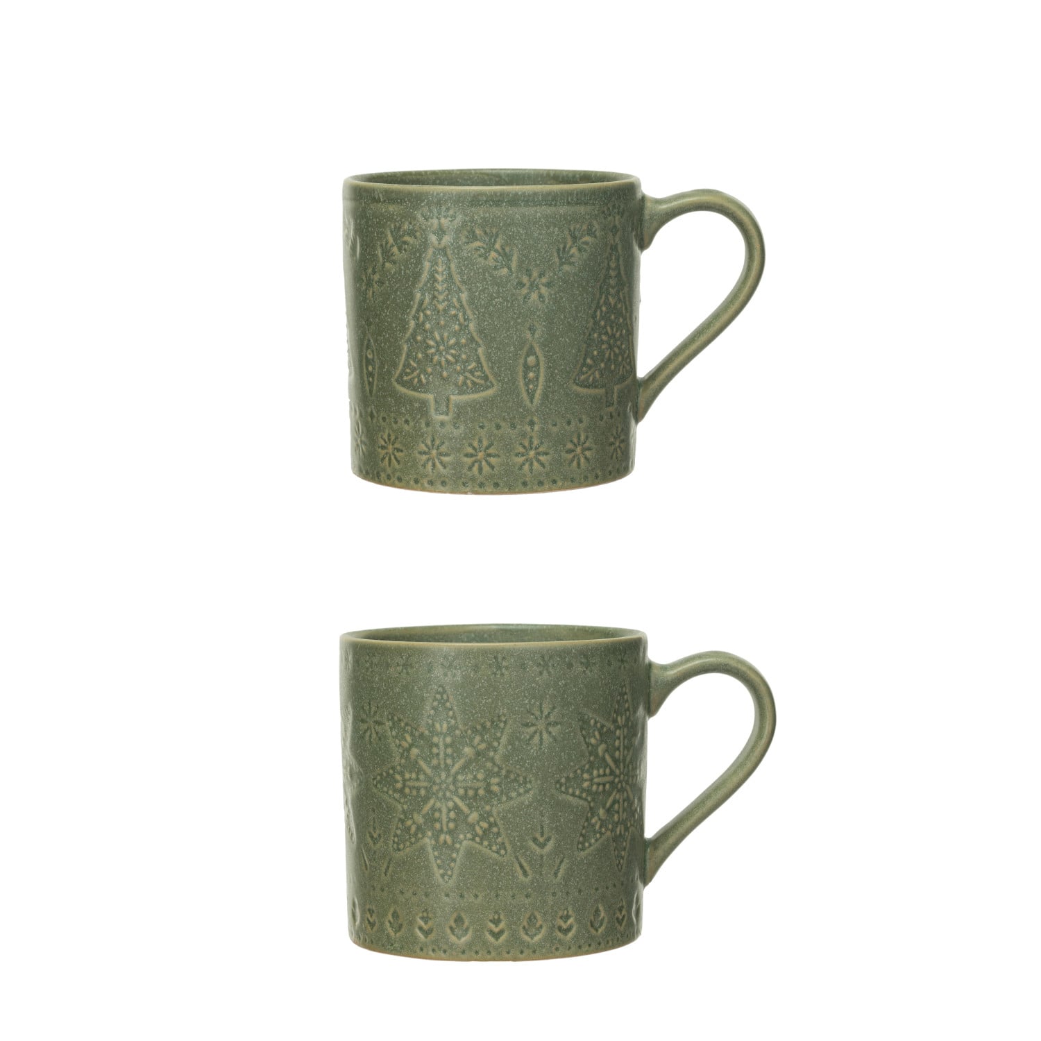 Winter Green Stoneware Mug