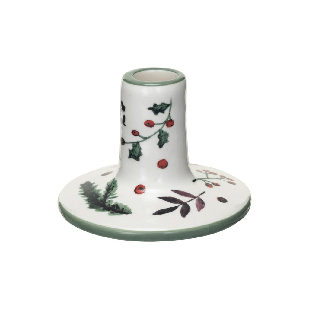 Sprigs and Berries Taper Candle Holder