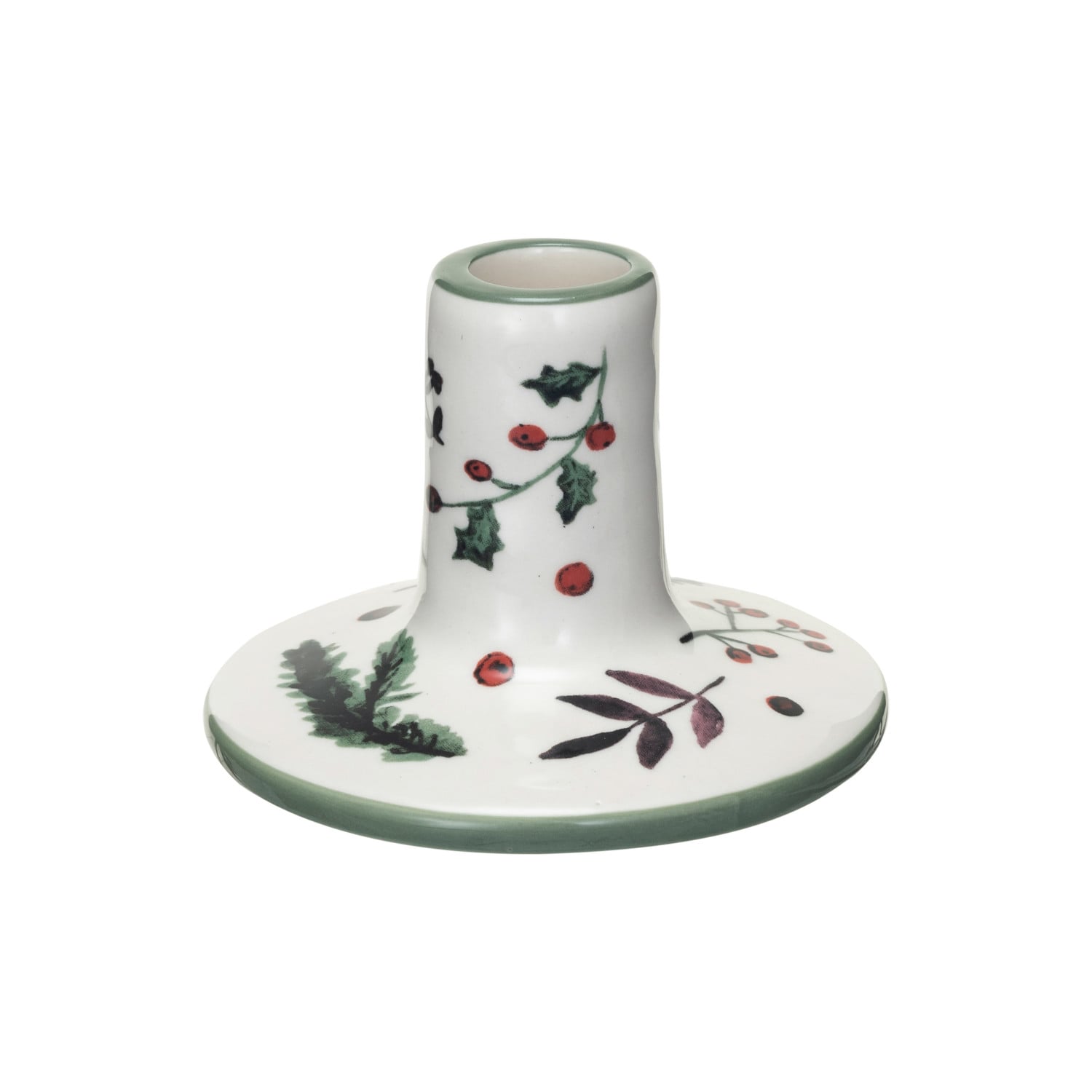 Sprigs and Berries Taper Candle Holder