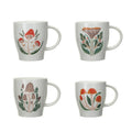 Mushroom Motif Stoneware Mug